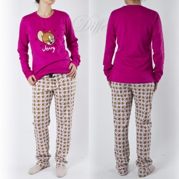 TOM & JERRY Pijama  mujer 100% algodón