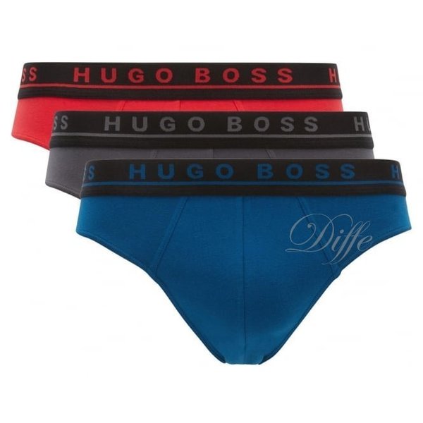 HUGO BOSS Pack 3 slip algodón elástico