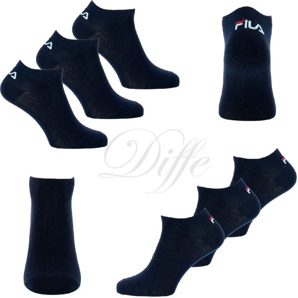 FILA Pack 3 pares calcetines cortos algodón