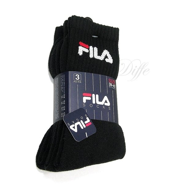 FILA Pack 3 pares calcetines deporte unisex