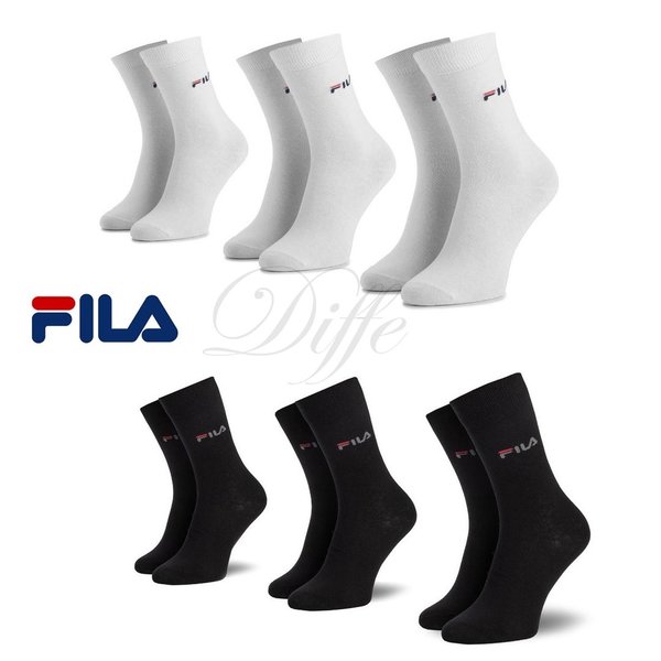 FILA Pack 3 pares calcetines unisex algodón